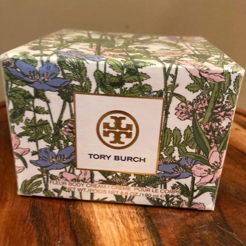 TORY BURCH FLEUR‎ BODY CREAM JAR Full Size NEW SEALED BOX 6.5oz / 190ml RARE!!